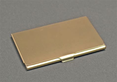 gold business card holder stand